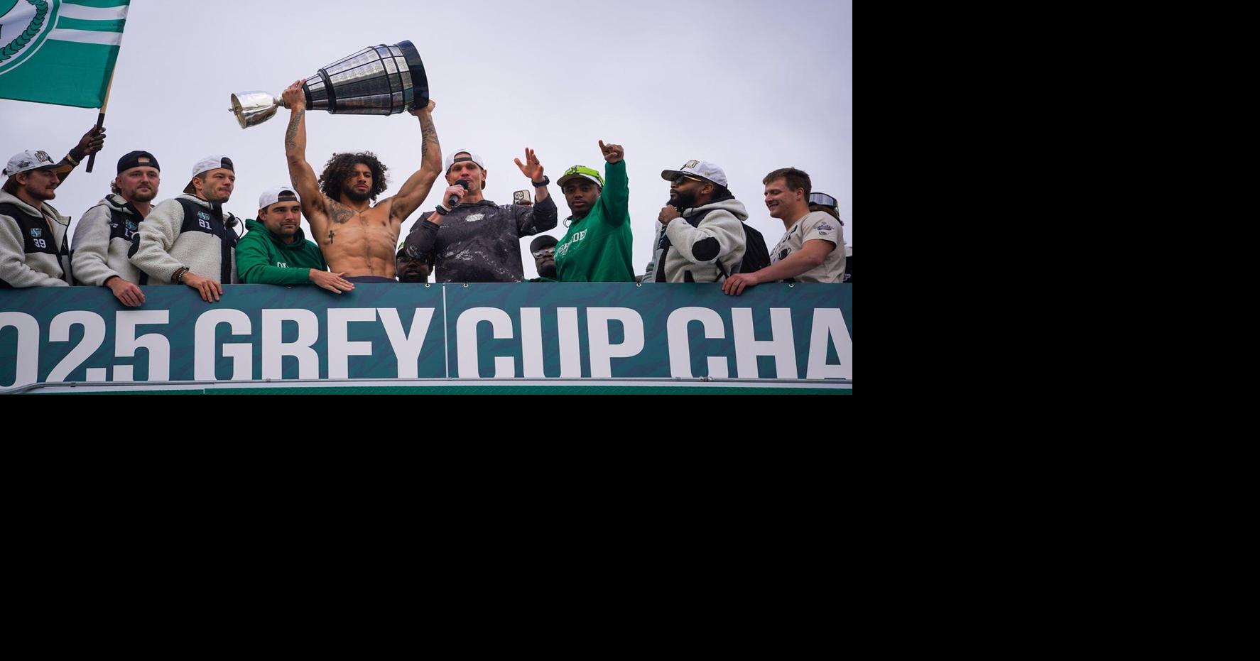 Grey Cup champions Saskatchewan Roughriders to hold parade in Regina following win