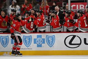 Tyler Bertuzzi completes hat trick in OT in Blackhawks' 3-2 victory over Golden Knights