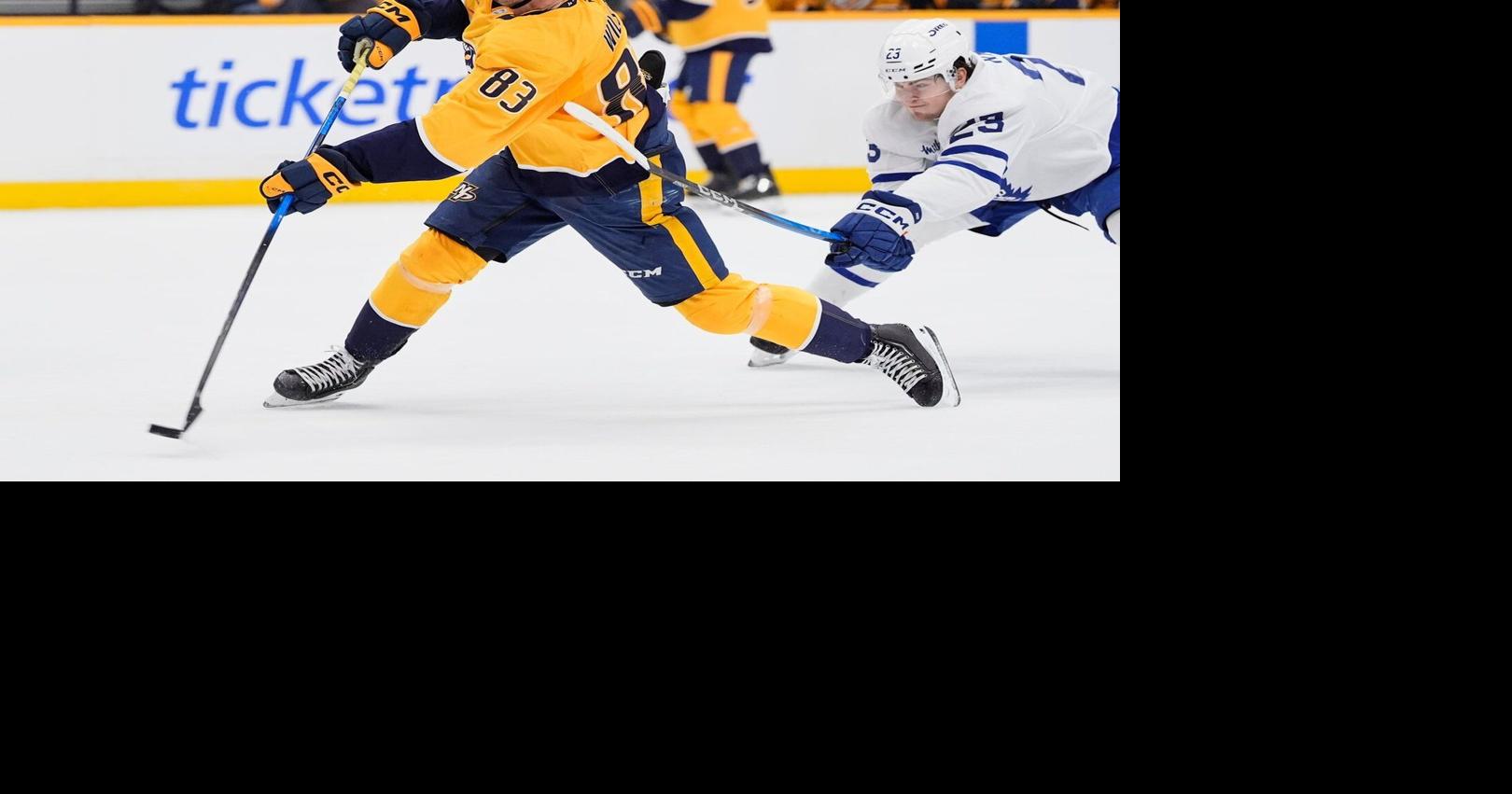 Luke Evangelista breaks third-period tie as Predators beat Leafs 5-3