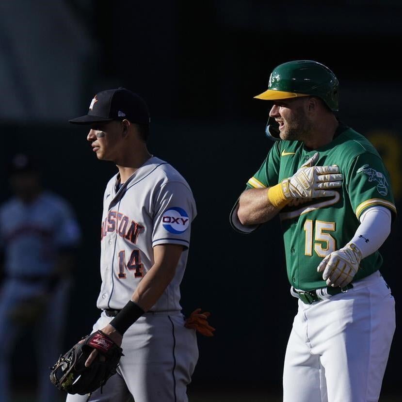 Rookie France shuts down A's and Tucker delivers go-ahead two-run double as  Astros win 3-1