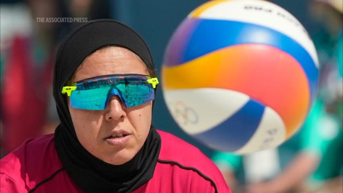 Who is the face inside the 2024 Paris Olympics logo?