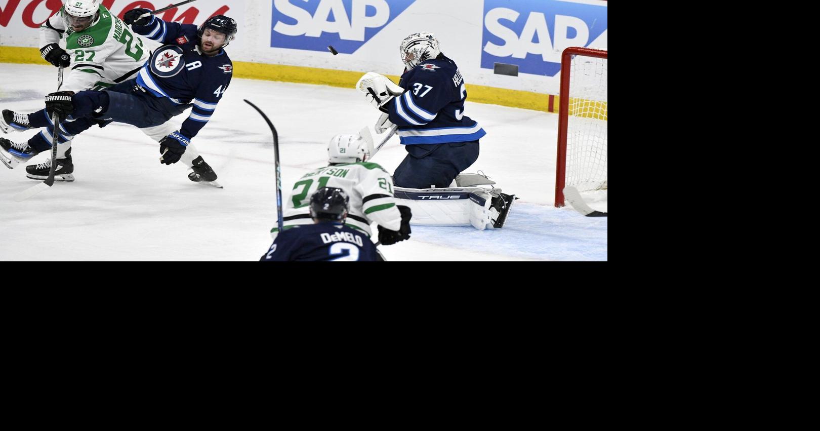 Jets star defenceman returns to play key role in Winnipeg's Game 2 win over Dallas