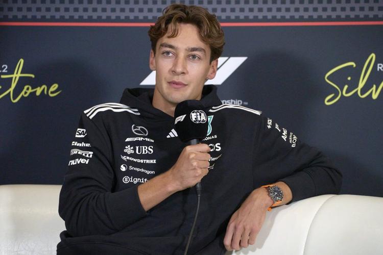 George Russell says he expects to stay at Mercedes despite signs Max Verstappen could join