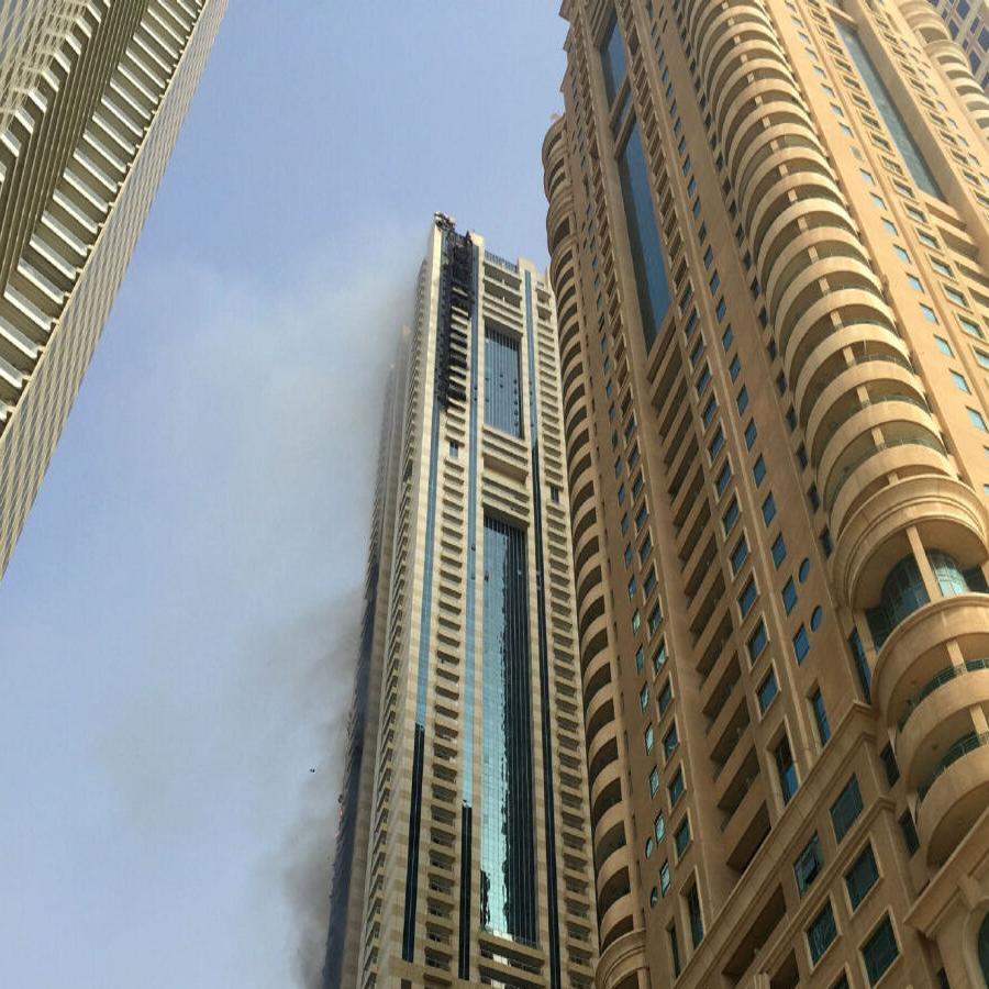Huge fire engulfs high-rise apartment building in UAE, World News