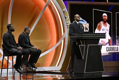 Melo says 'I know what I gave to the game' in night of tears, memories for 2025 Hall of Fame class