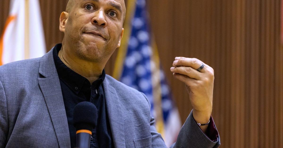 Aoder Booker 'This has got to be a moment in America,' Cory Booker tells 1st town ...