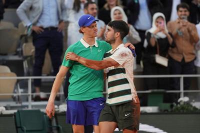 The Alcaraz-Sinner final at Wimbledon is the first French Open rematch since Federer-Nadal in 2008