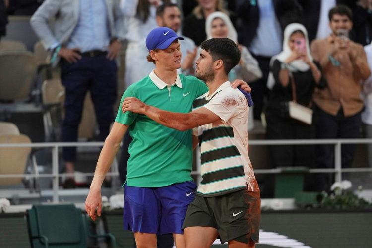 The Alcaraz-Sinner final at Wimbledon is the first French Open rematch since Federer-Nadal in 2008