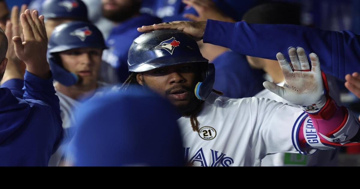 Vladimir Guerrero Jr. Signed "Ooo Canada" Blue Blue Jays