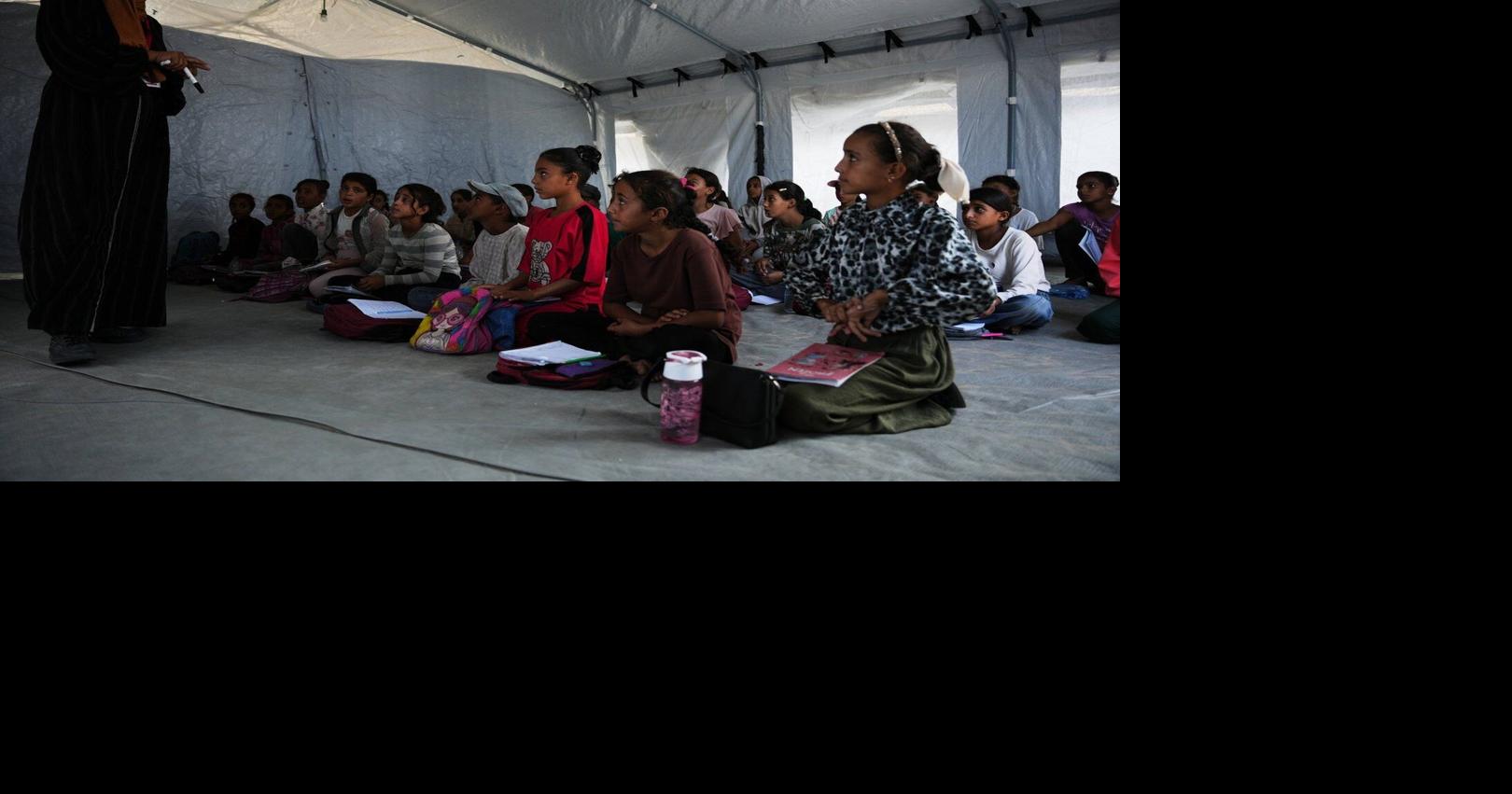 Humanitarian officials race to reopen Gaza schools, in photos