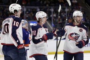 Tuch scores 2 and Sabres beat Blue Jackets 3-2 to enjoy 1st 4-game winning streak in 2 years