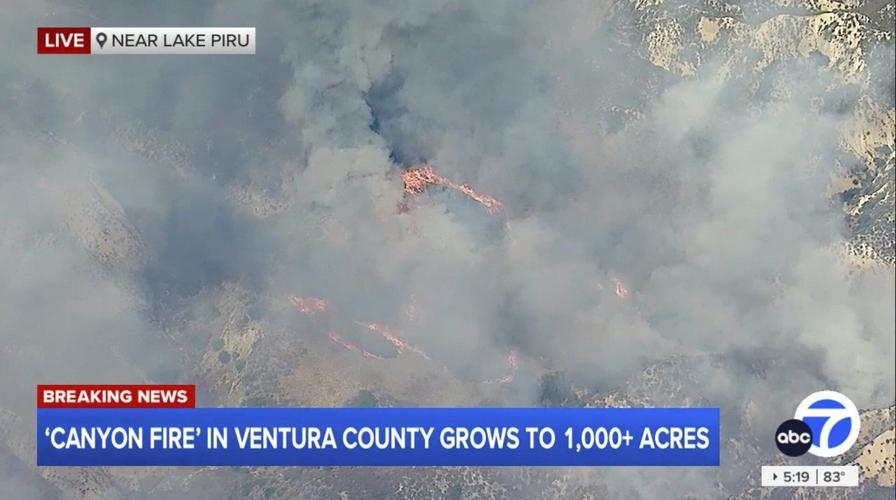 Rapidly spreading brush fire forces evacuations north of Los Angeles