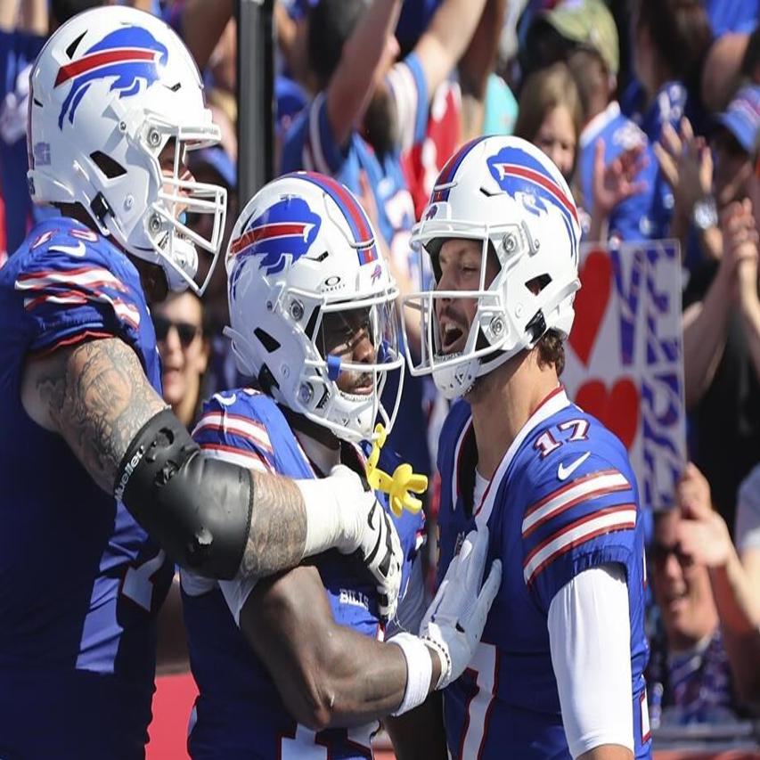 Josh Allen throws 4 TD passes, runs for score, Bills rout division