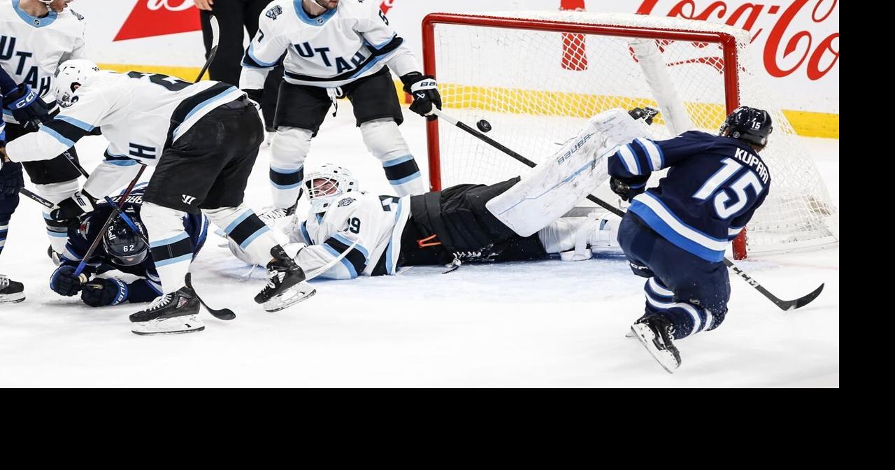 Cole Perfetti registers first NHL hat trick as Winnipeg Jets down Utah 5-2