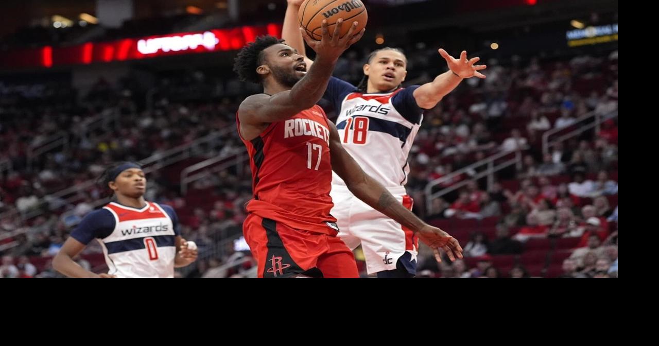 Alperen Sengun's 27 points and 17 rebounds help Rockets beat Wizards 107-92
