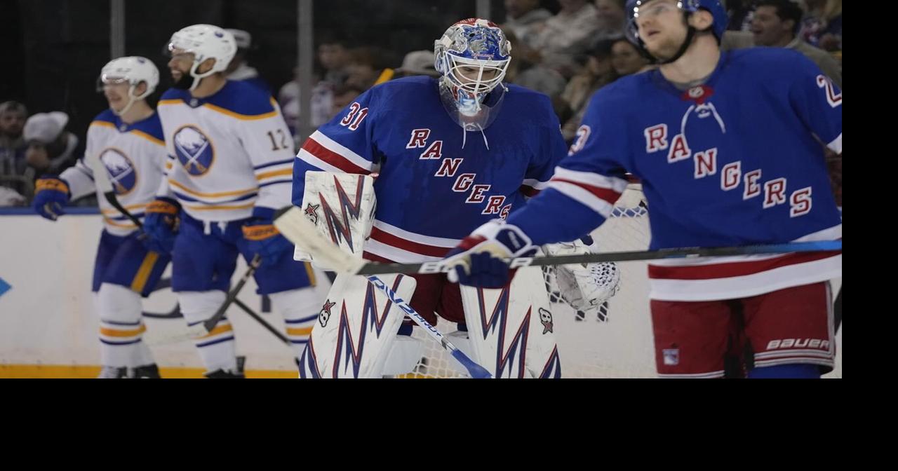 Rangers goalie Igor Shesterkin pulled in second period after allowing five goals against Sabres