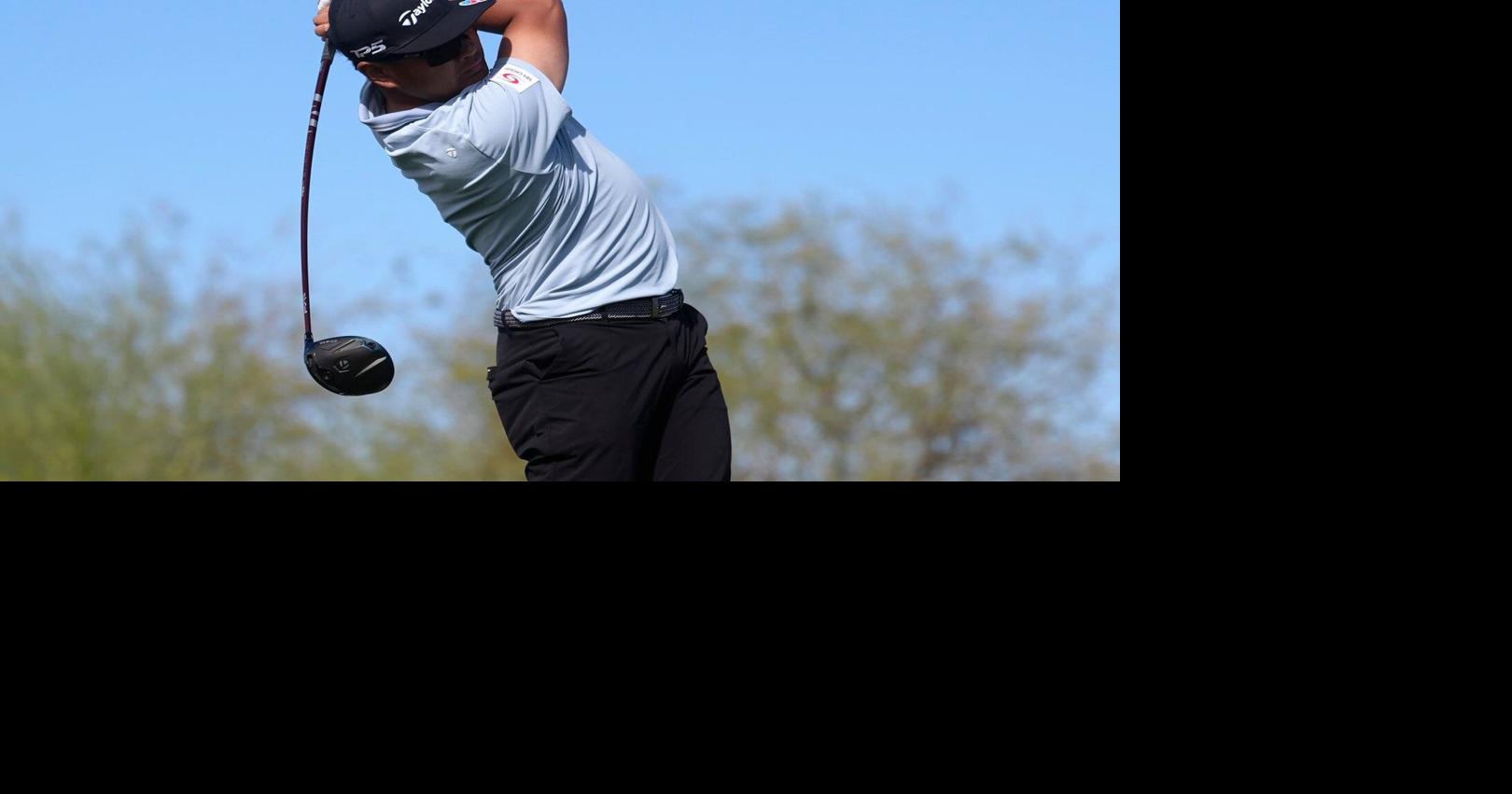 Hisatsune chips in for birdie after water ball, shoots 63 to take 2nd-round lead at Phoenix Open
