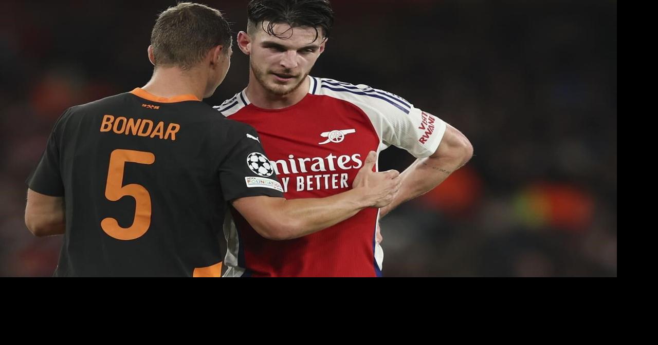 Arsenal without Rice for Inter game in Champions League but could ...