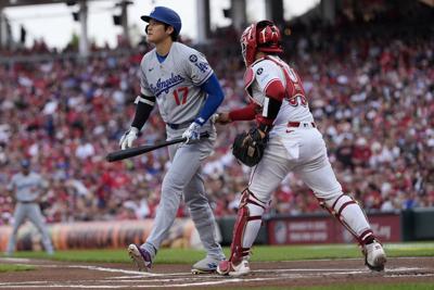 Ohtani strikes out 4 times; Will Smith's RBI double in 9th gives Dodgers 5-4 win over Reds