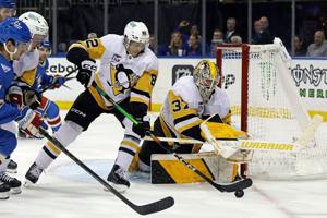 Penguins beat Mike Sullivan's Rangers 3-0 in coach Dan Muse's debut