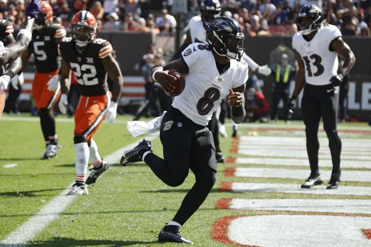 Lamar Jackson has 4 TDs as Ravens roll to 28-3 win over Browns and rookie  QB Thompson-Robinson – Winnipeg Free Press