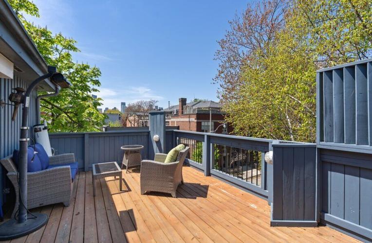 These Cabbagetown Victorians have been joined into one home