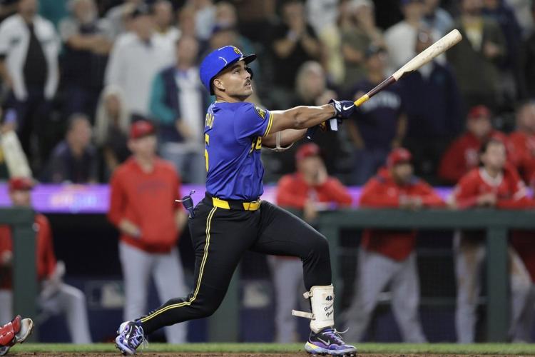 Touted rookie Harry Ford delivers off bench as Mariners top Angels in 12 to tie for 1st in AL West