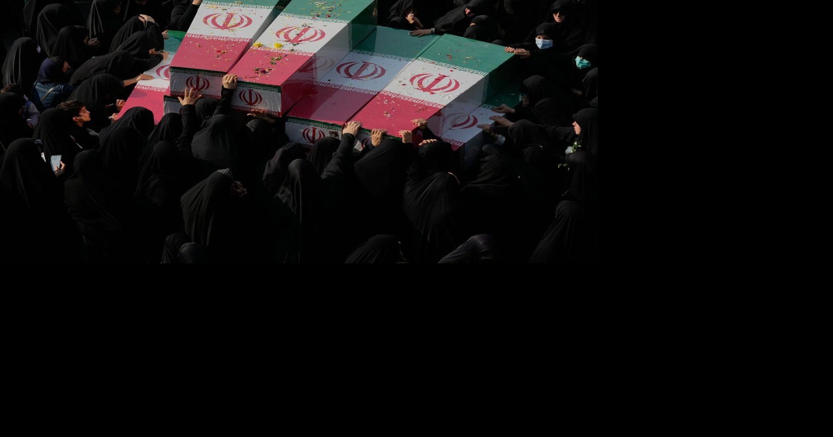 Photos show mourners in Tehran honoring the unknown soldiers killed in the 1980’s Iran-Iraq war