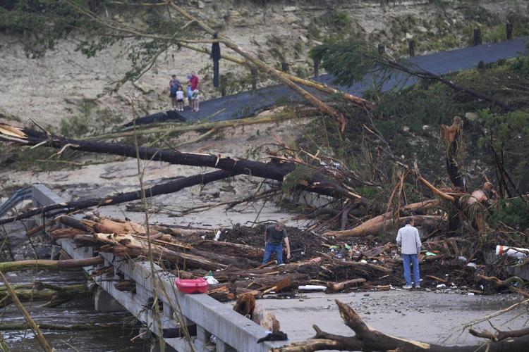 Photos of rescue teams searching for missing campers after Texas Hill Country flash flood