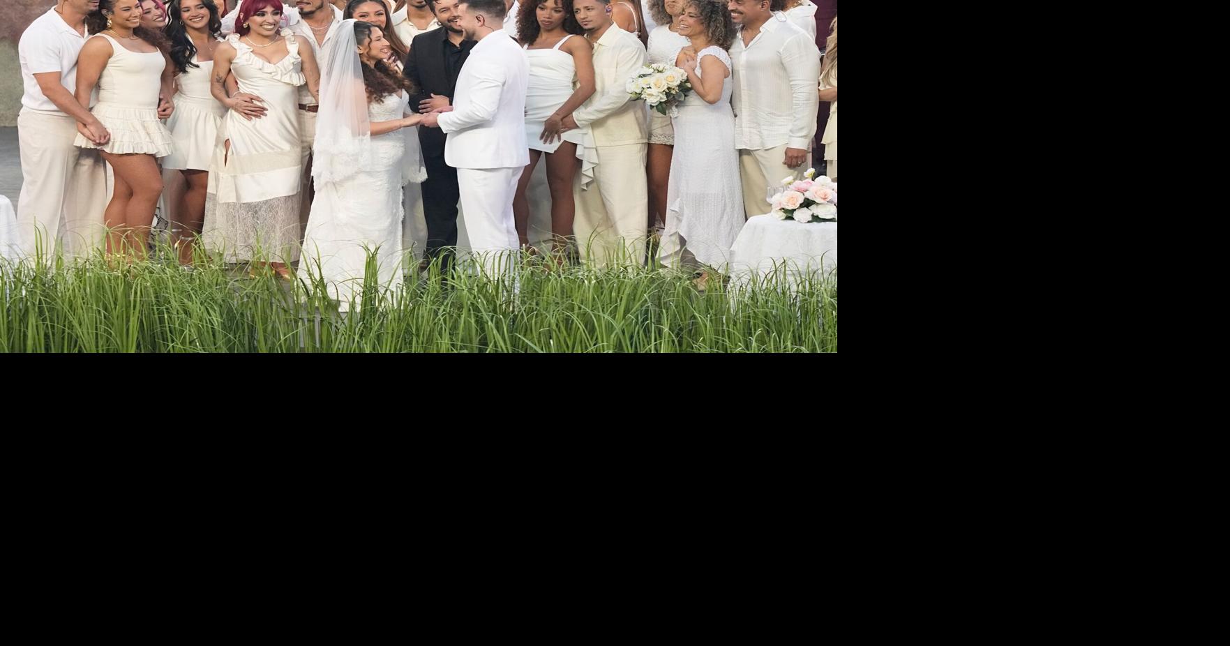 Yes, there was a real wedding during Bad Bunny's Super Bowl halftime show