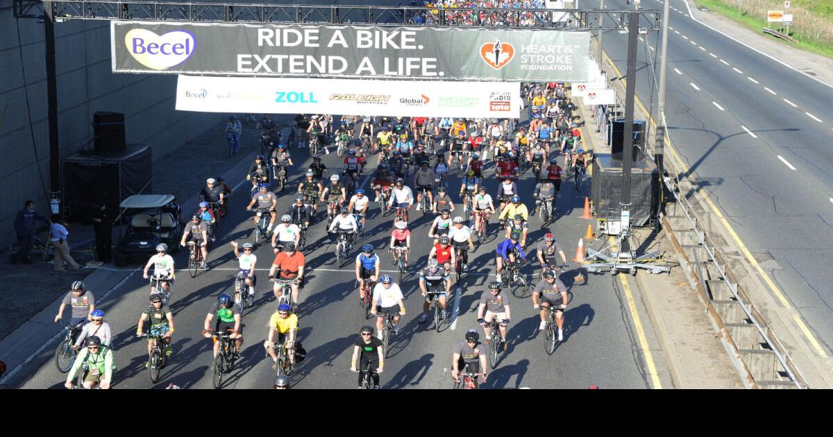 DVP and Gardiner reopen after charity bicycle ride