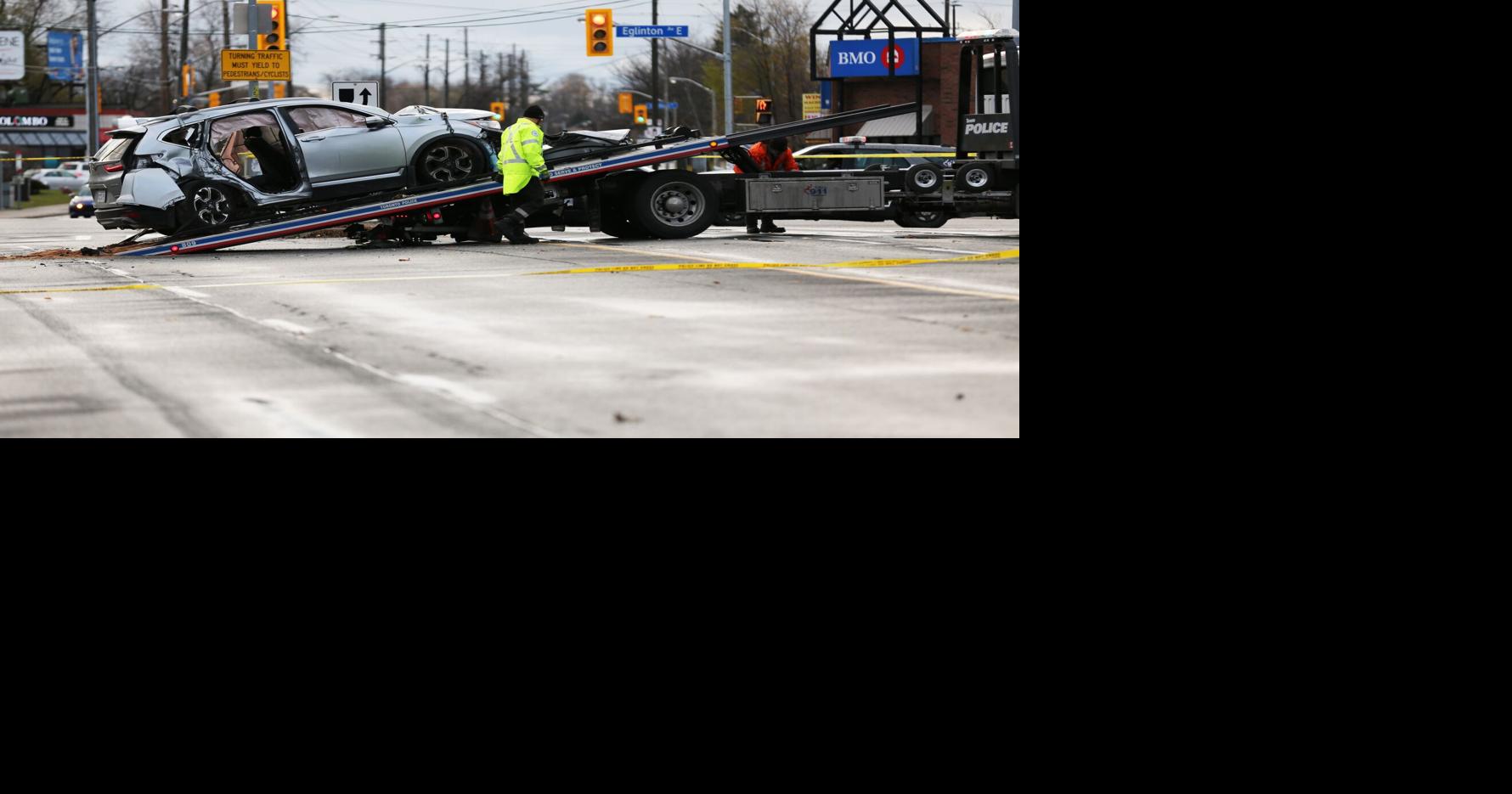 Four teens arrested after stolen car crash in Toronto