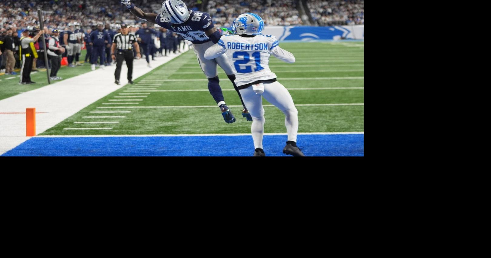 Cowboys WR CeeDee Lamb ruled out with concussion against Lions