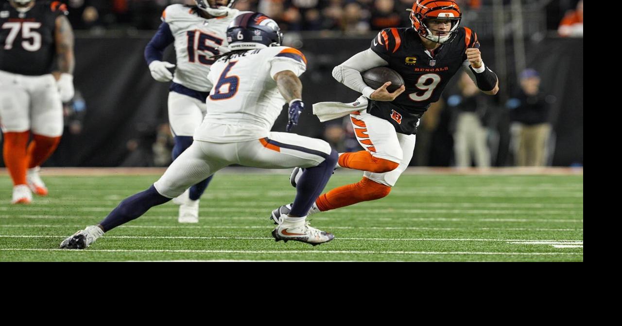 Burrow throws 3-yard TD pass to Higgins in OT as the Bengals beat the Broncos 30-24