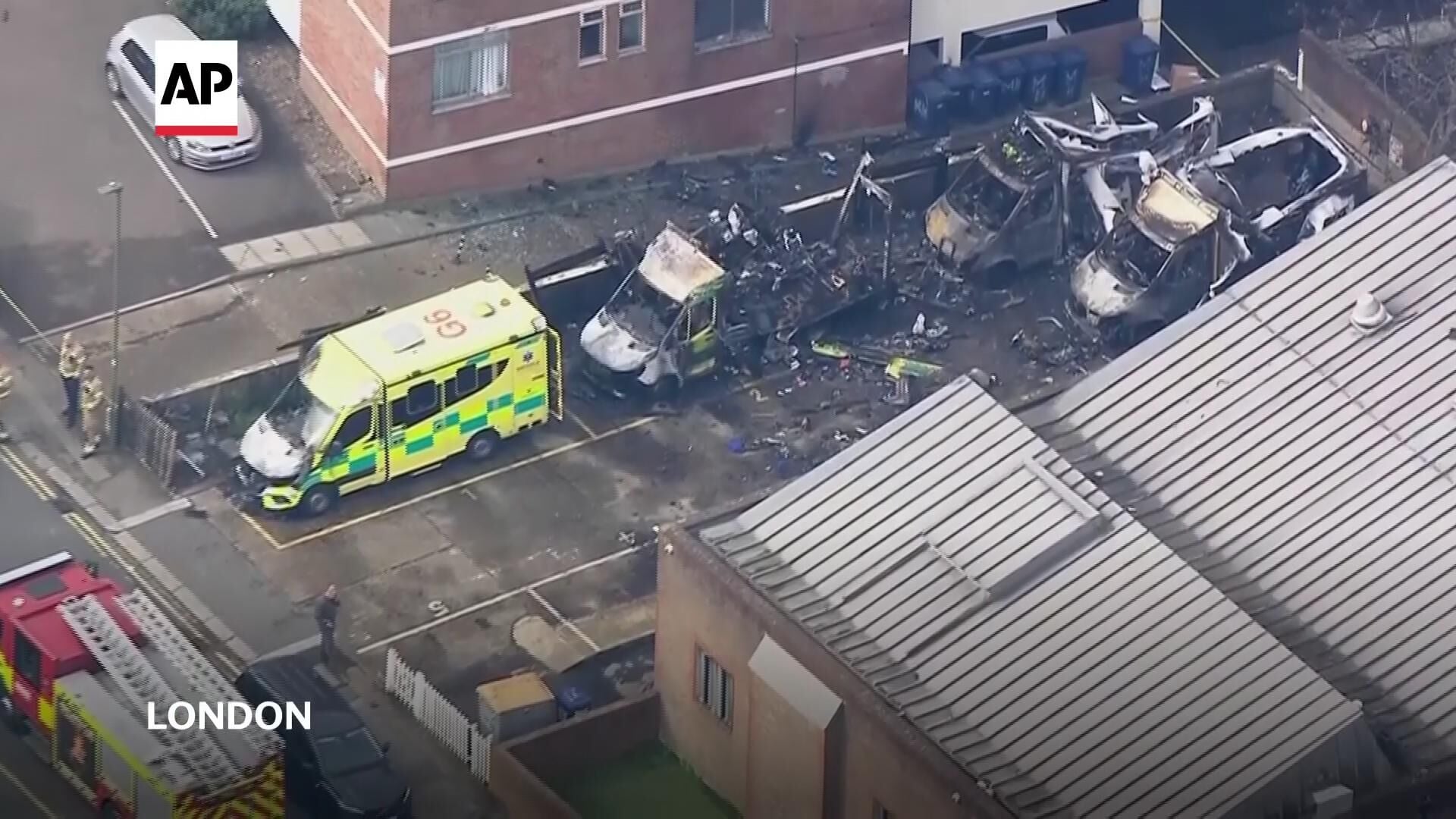 UK police arrest 2 men over arson attack on ambulances belonging to a ...