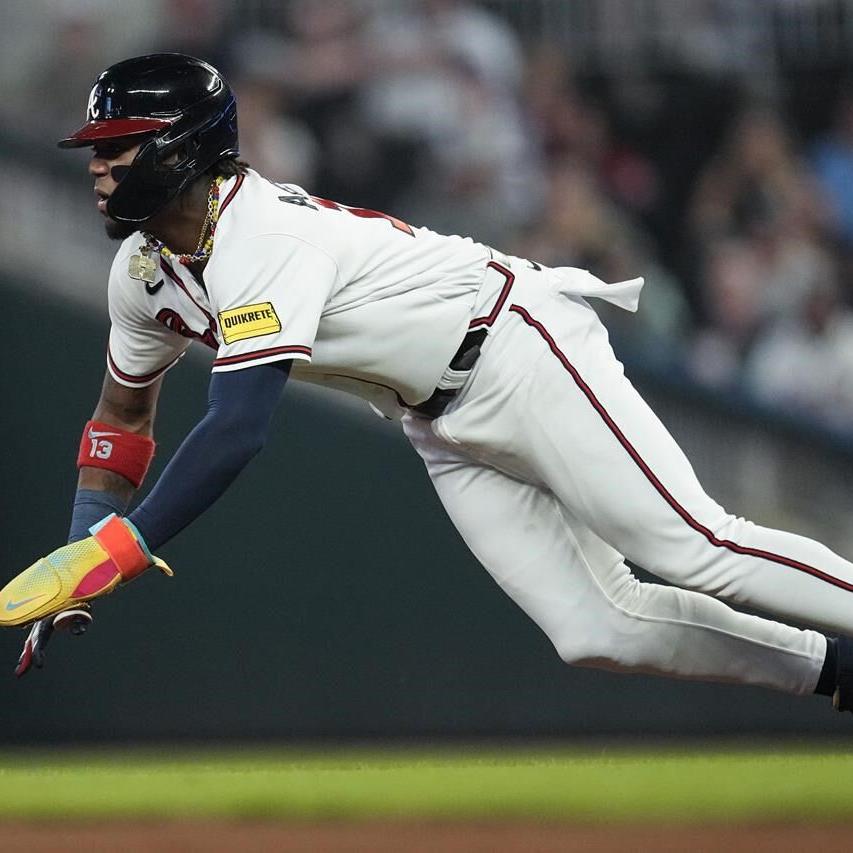Braves' Acuña nears becoming first 40-60 players, blasts Phillies
