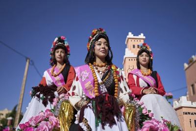 The desert blooms, roses perfume the air and a Moroccan town comes to life