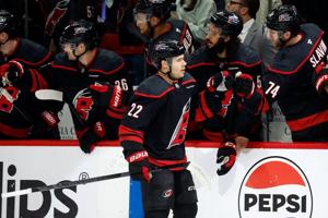 Hurricanes' Stankoven grows into 1st year as 2nd-line center, gets hot start to the NHL playoffs