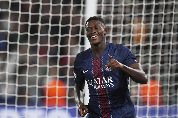 PSG copes without star forwards and routs Atalanta 4-0 in Champions League