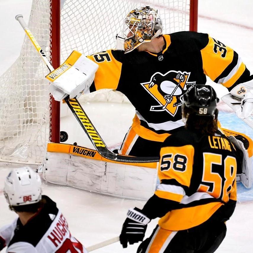 Carter scores first with Pens in 7-6 win over Devils