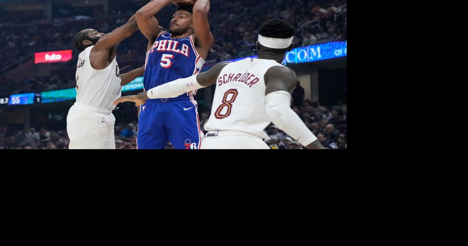 NBA scores: James Harden scores 21, joins 29,000-point club in Cavaliers&rsquo; win over 76ers