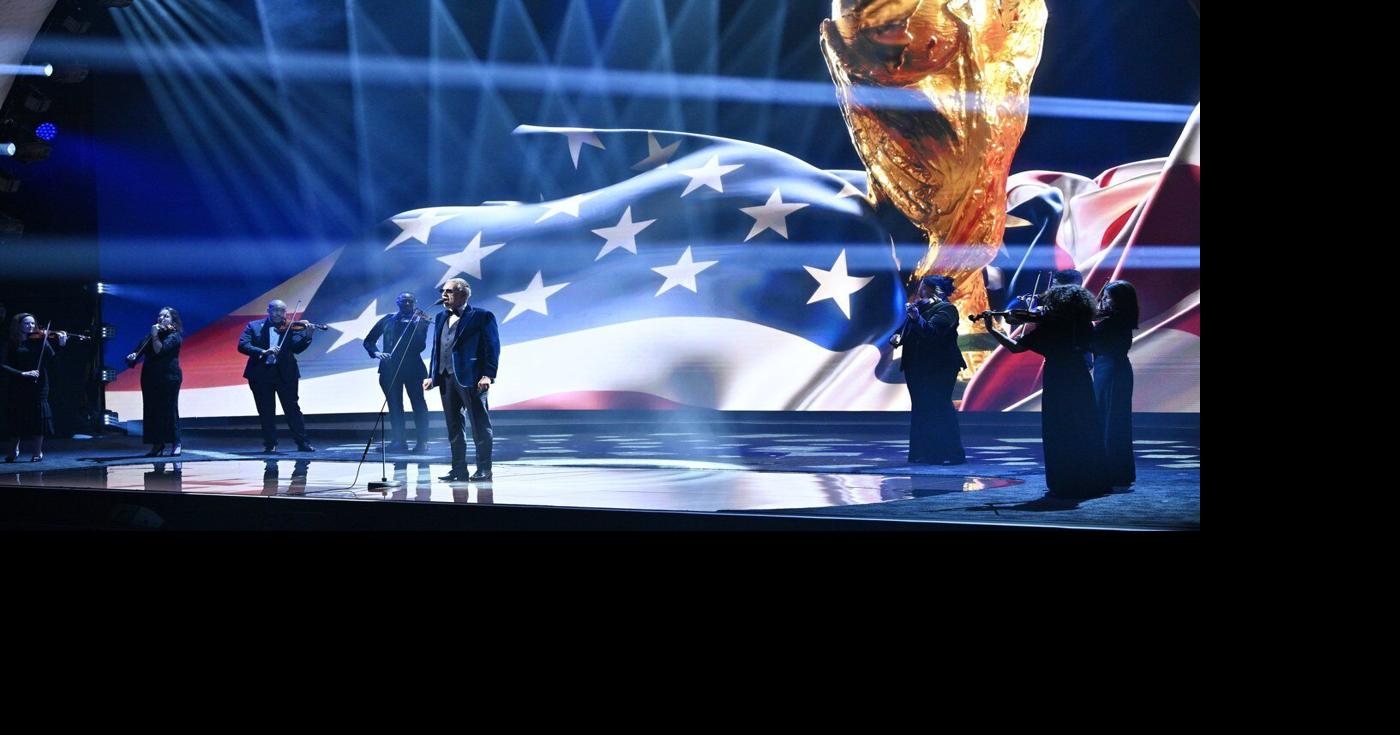 Photos of the FIFA World Cup draw for the 2026 soccer tournament