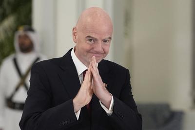 Infantino's late arrival from Trump tour in Middle East delays start of FIFA annual meeting