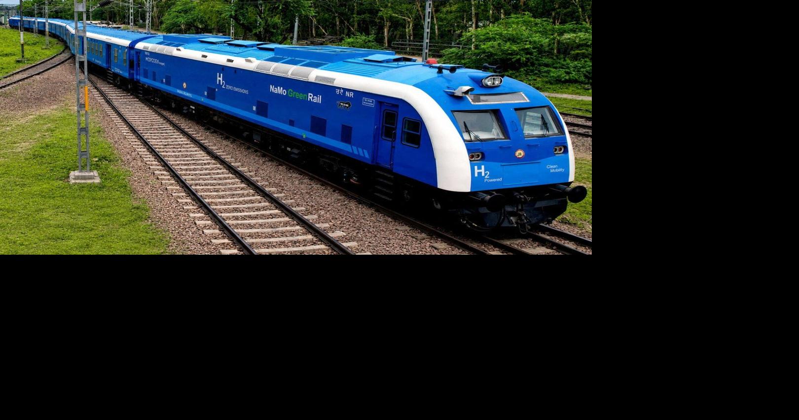 India launches first hydrogen-powered train built in the country to expand clean energy on railways