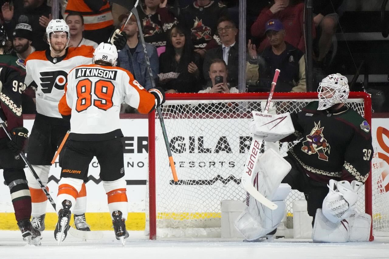 Konecny scores twice, Flyers beat Arizona 4-1 to end Coyotes