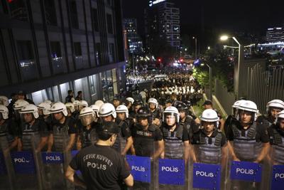Turkey blocks opposition rally in Istanbul as tensions rise over appointment of trustee