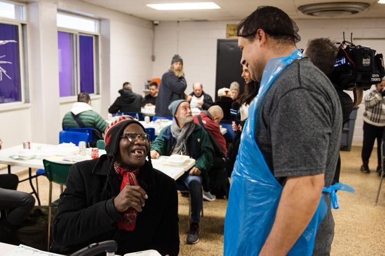 Scott Marson Gratitude in the air as Scott Mission serves Christmas lunch