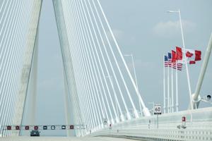 Gordie Howe bridge linking Windsor and Detroit opens to pedestrians and cyclists