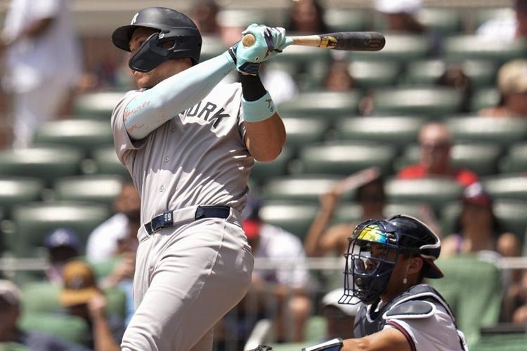 Aaron Judge ties A-Rod on Yankees' all-time home run list at 351 in win over Braves