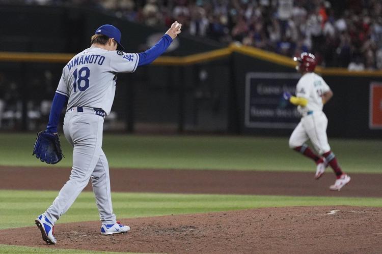 Moreno hits grand slam off Yamamoto, lifts Diamondbacks to 5-3 win over the Dodgers